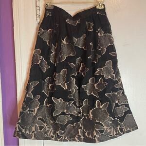 H&M Floral Midi Skirt